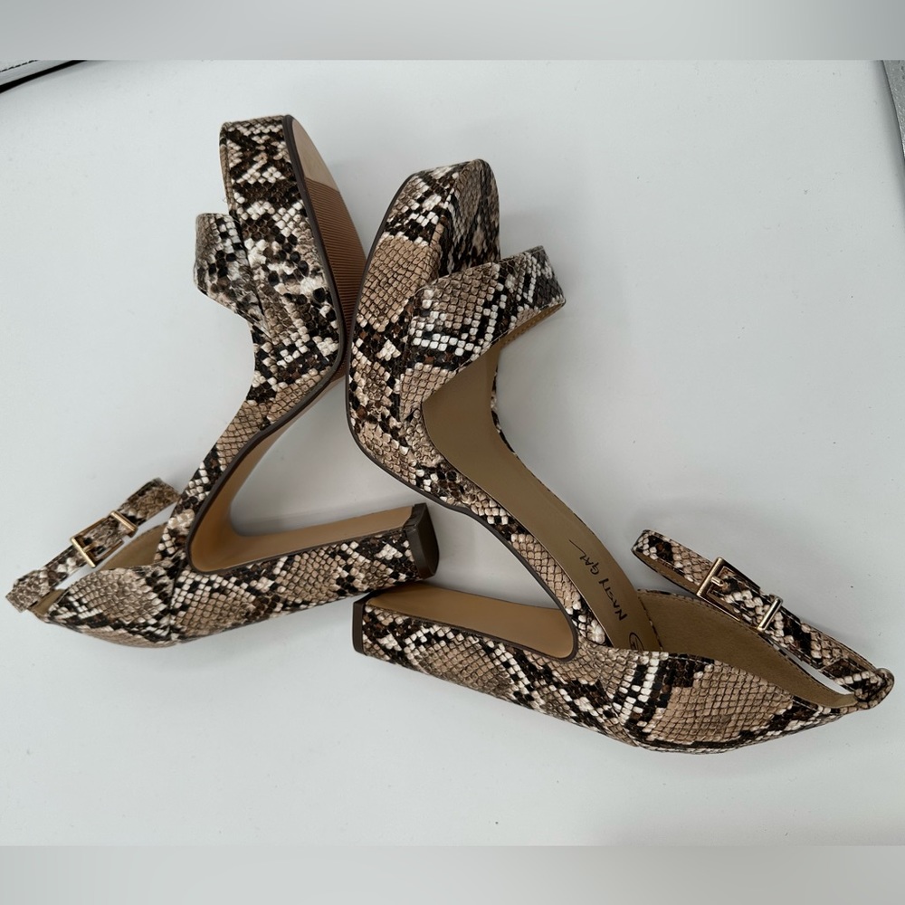 NASTY GAL Hiss & Tell Faux Leather Snakeprint Platform Heels NWOT | Size 7 - Picture 10 of 14